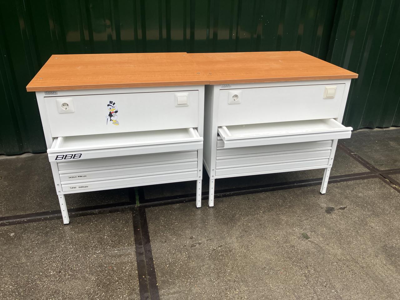 Werktafel incl. ladenkast 5 laden