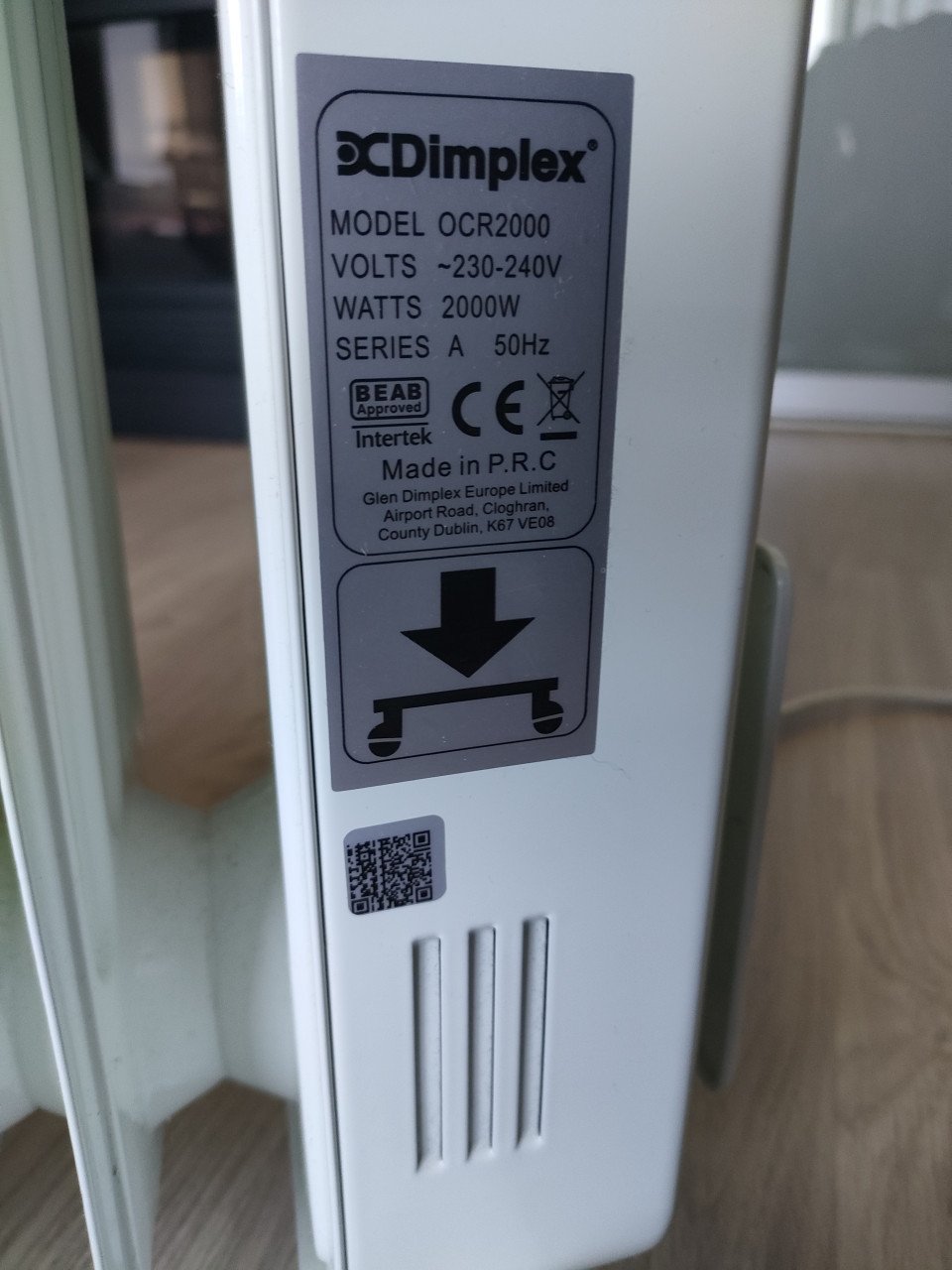 Dimplex radiator en convector