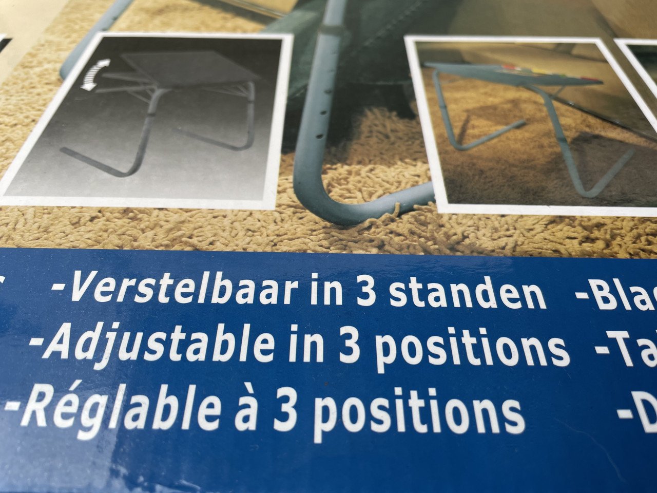 Multifunctionele bijzettafel - Bedtafel – Laptoptafel – Inklapbaar