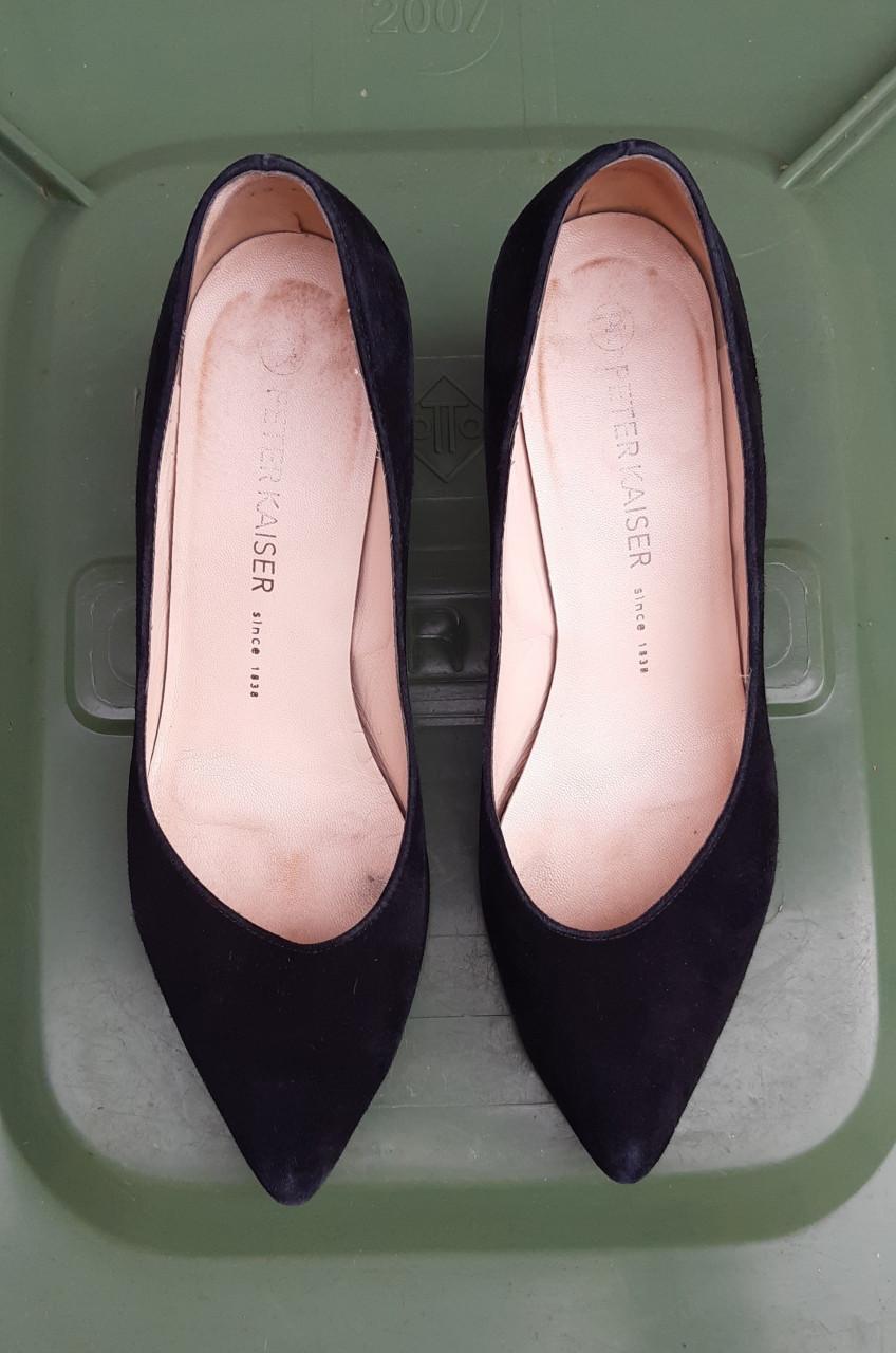 Zwarte suède pumps, maat 38, zwart