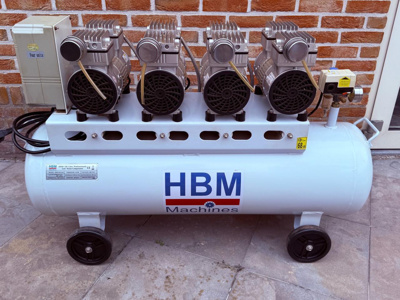 Proffessionele geluidsarme HBM compressor slechts enkrle keren gebruikt.