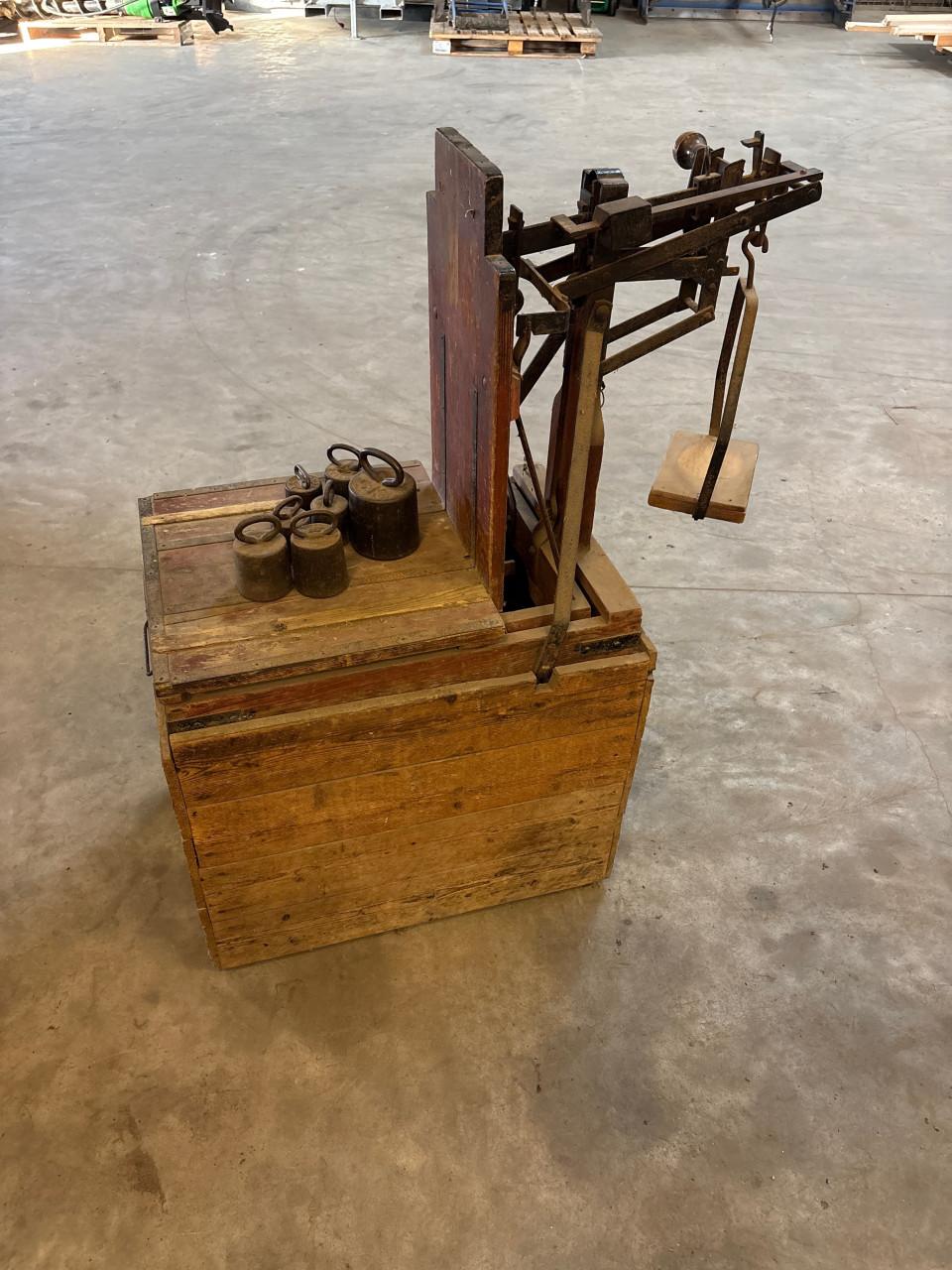 Bascule antieke weegschaal