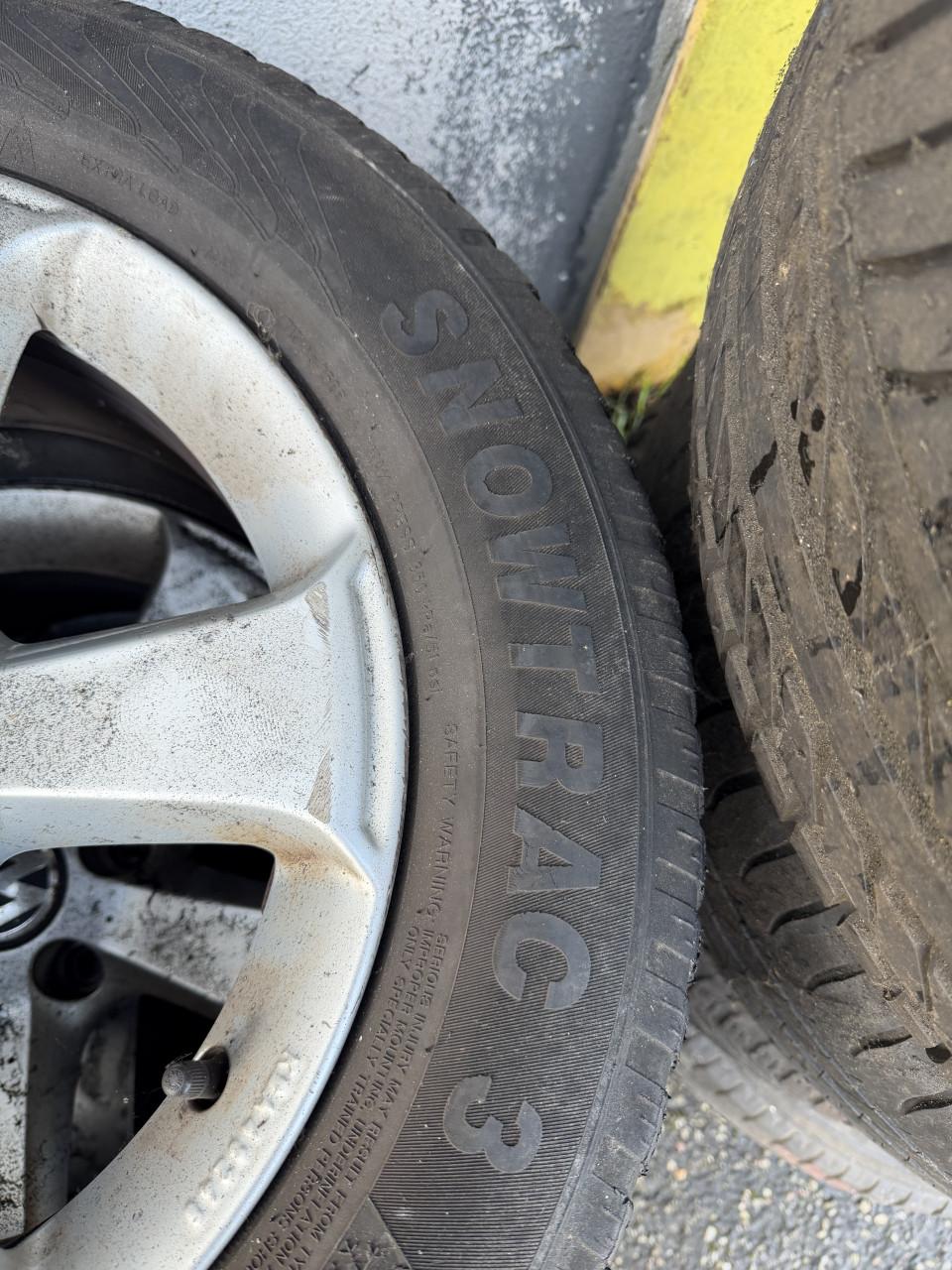 Vw lichtmetalen wielen met banden