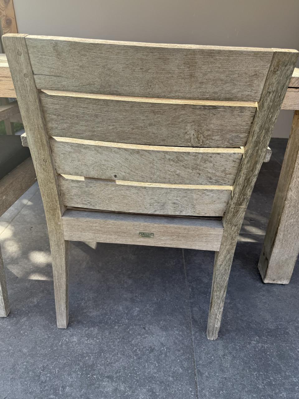 Life tuintafel met stoelen en bankje