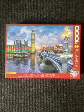 Puzzel London met kerst