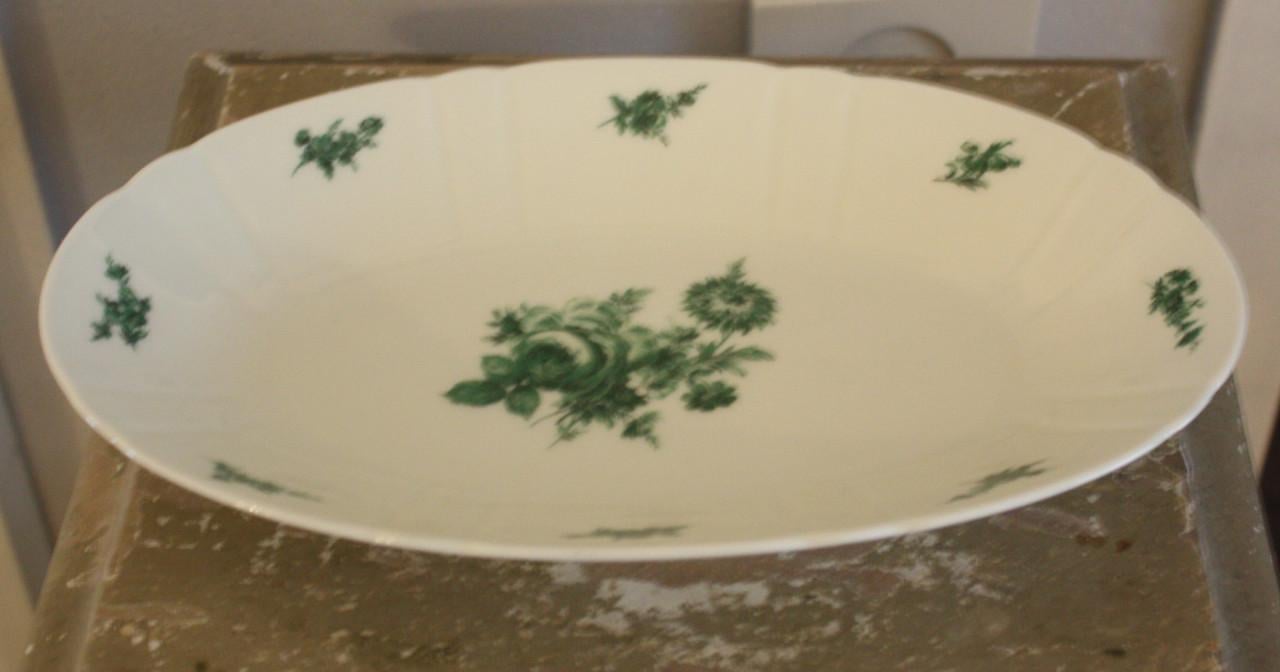 Schaal met donkergroene rozen print nr2