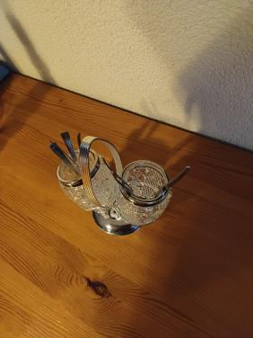 Verzilverd lepel vaasje