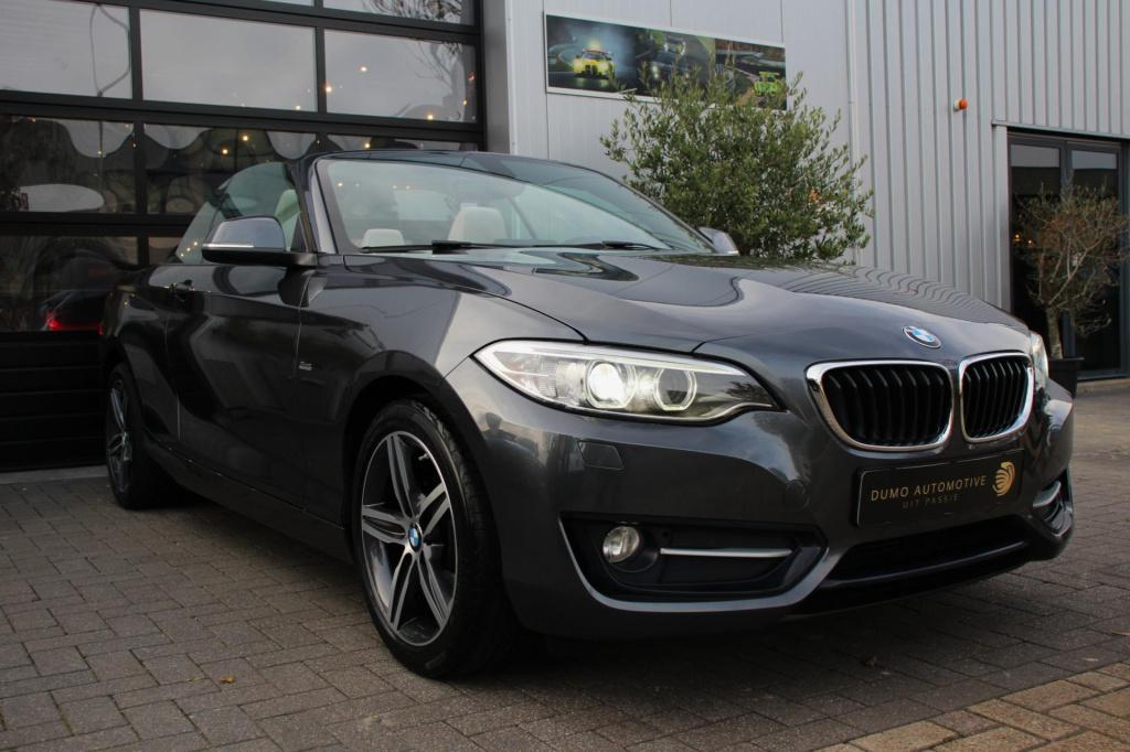 BMW 2-serie cabrio 218i sportline - leder - navi - led - pdc - stoel verw -