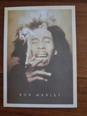Ansichtkaart Bob Marley retro-look