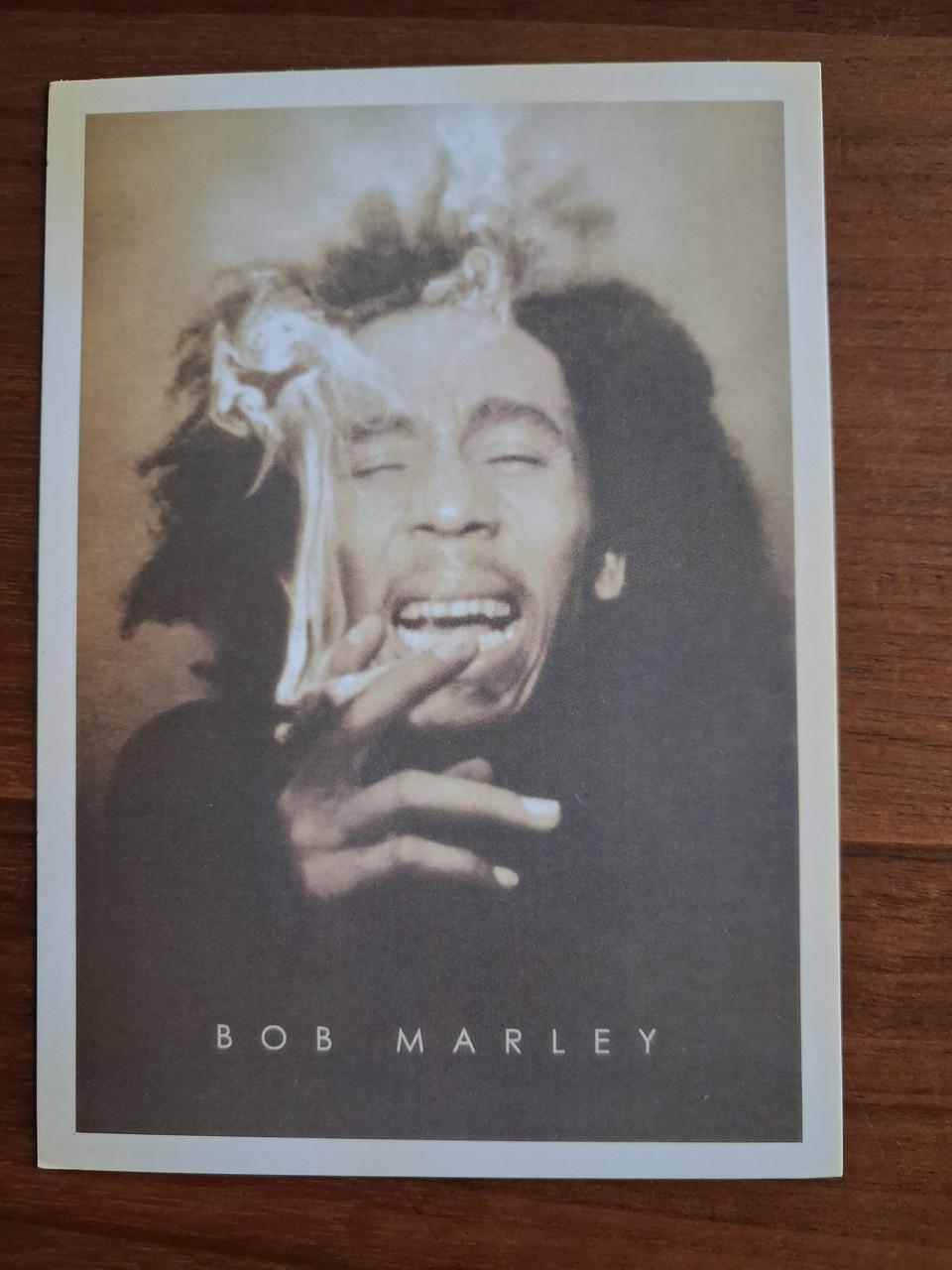 Ansichtkaart Bob Marley retro-look