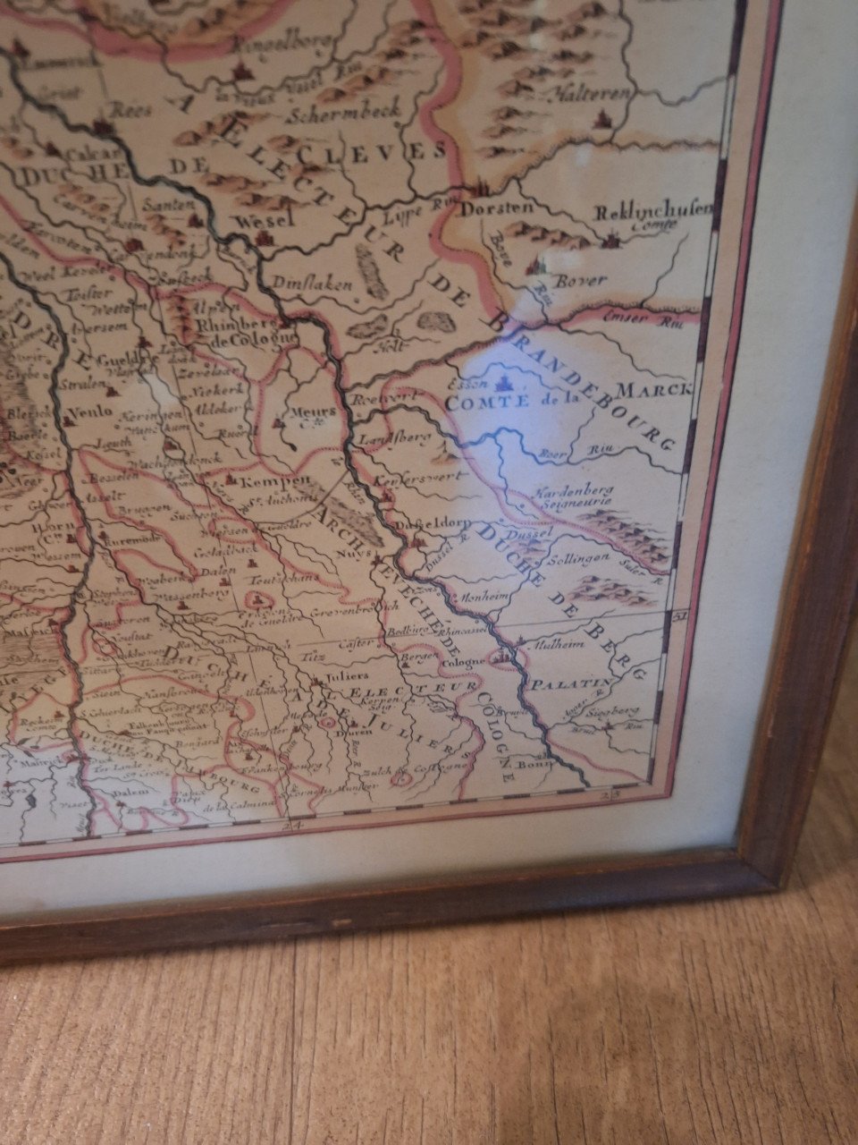 Kaart  Nederland, België