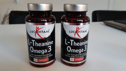 L-Theanine Omega 3 2 potjes met 90 capsules