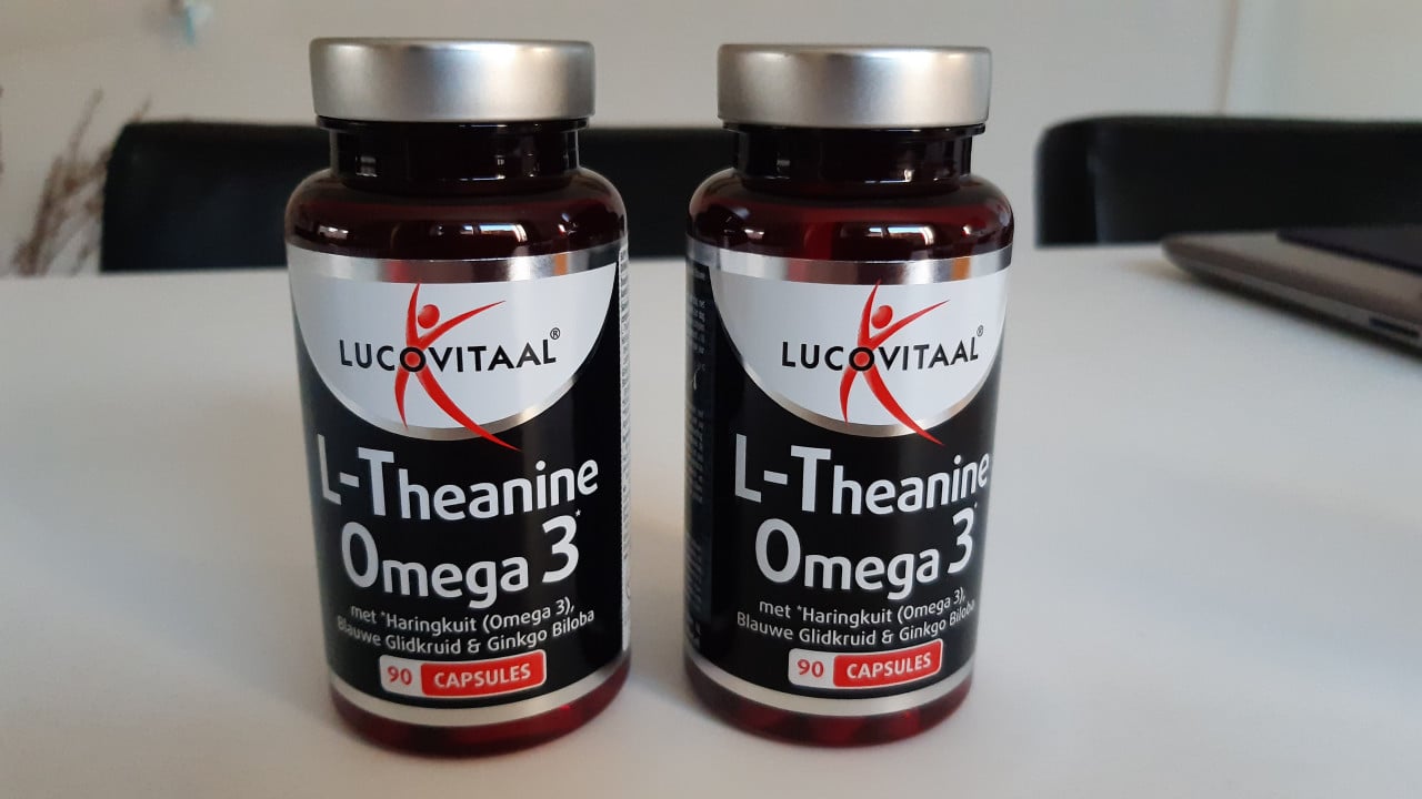 L-Theanine Omega 3 2 potjes met 90 capsules