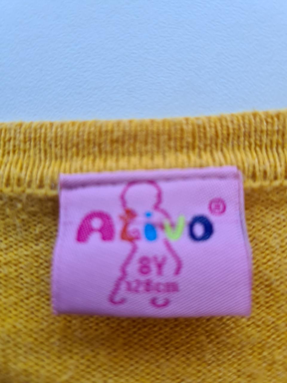 Ativo okergeel vestje  Maat 128 Vestje