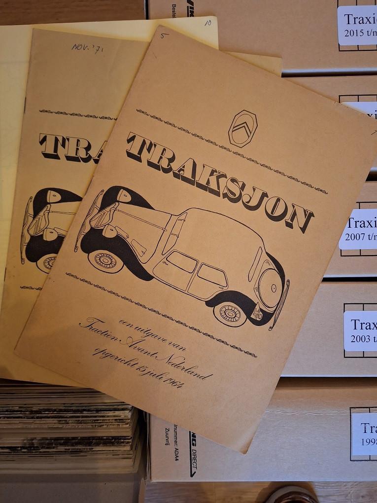 Citroën Traction Avant Traksjon Traxion clubblad