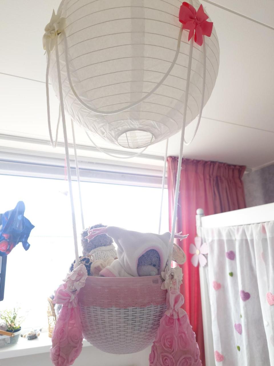 Hanglamp luchtballon meisjeskamer handgemaakt