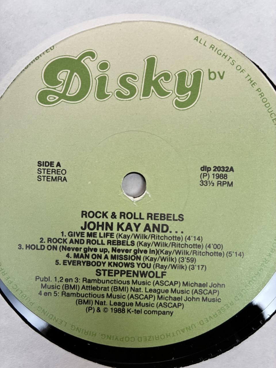 Steppenwolf LP zeer goed