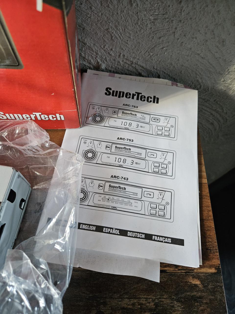 Supertech ARC-753 Autoradio Cassettespeler Nieuw