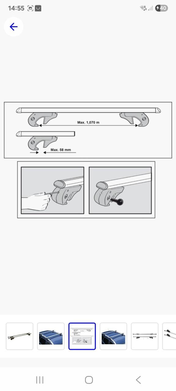 Nieuwe dakdragers Fischer voor auto met dakrails