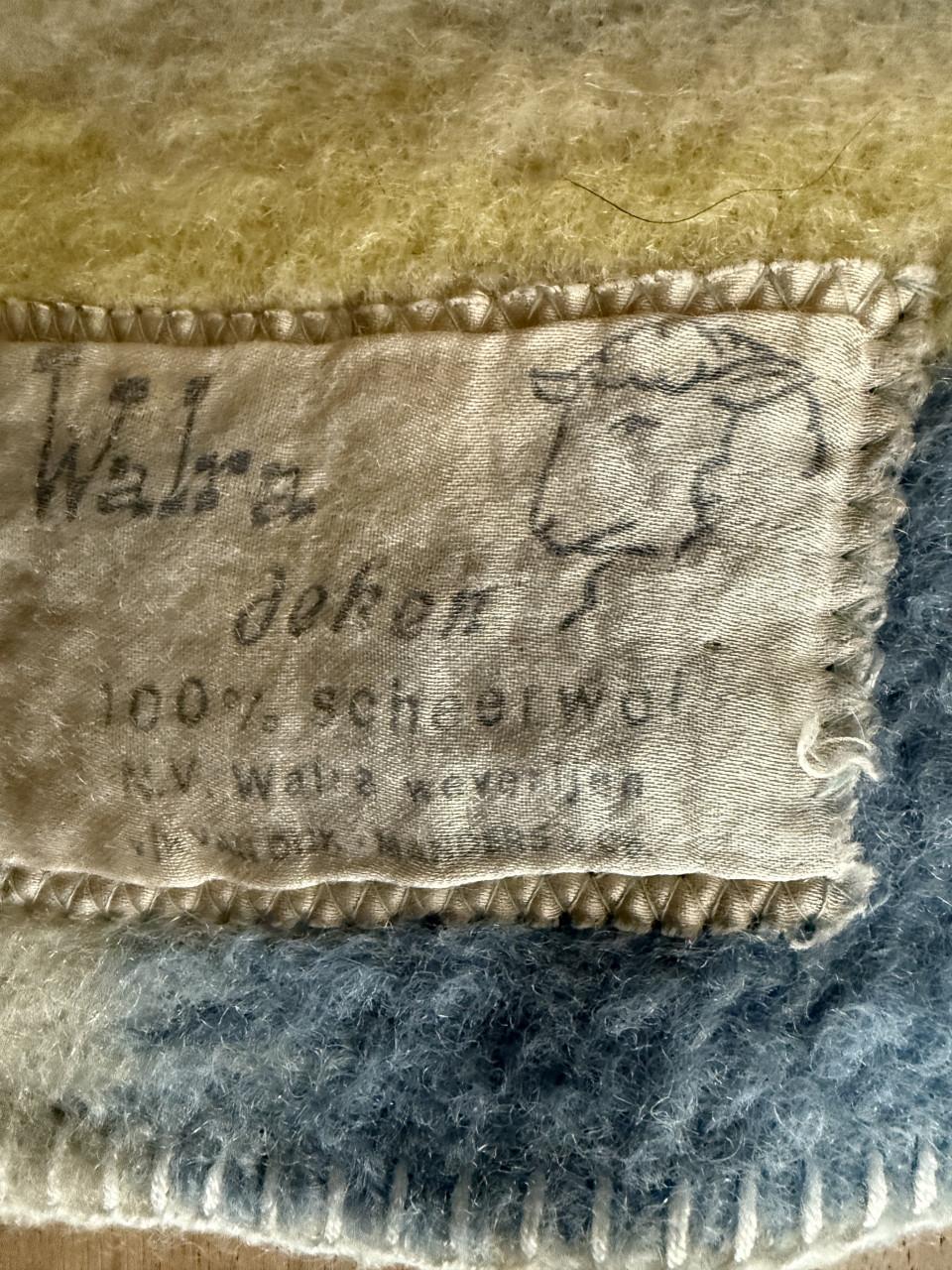 100% scheerwol deken WALRA L 217cm X B 176cm