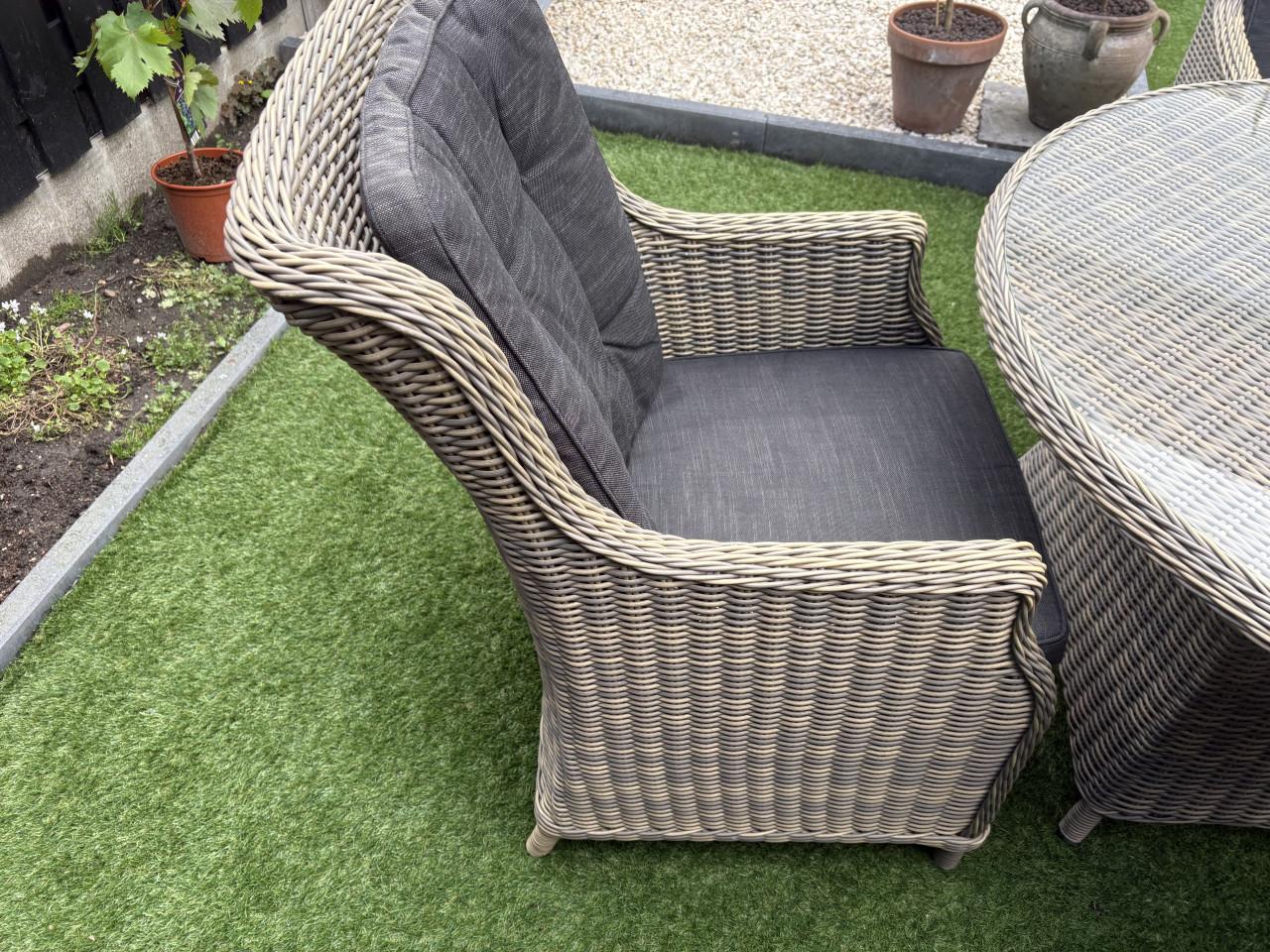 Tuinset Wicker Suzanne vierdelig