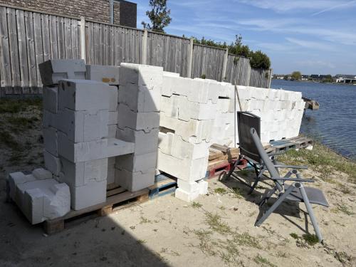 Restant perliet bouwblokken