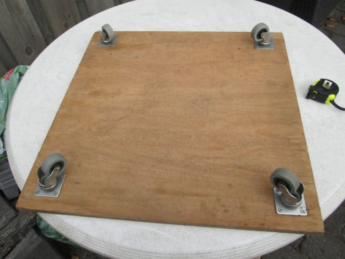 Plateau wagentjes met zwenkwieltjes