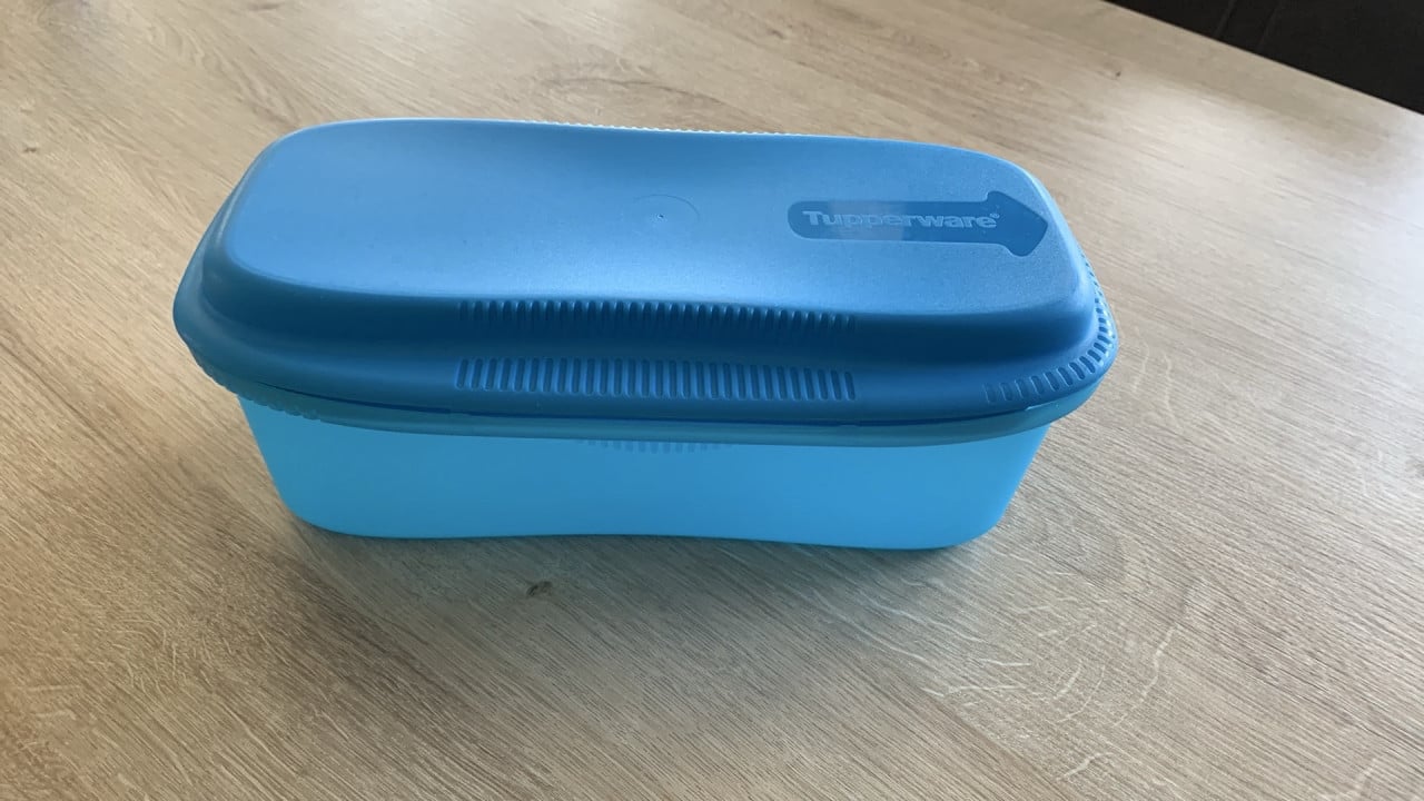 Als nieuwe Tupperware pasta maker