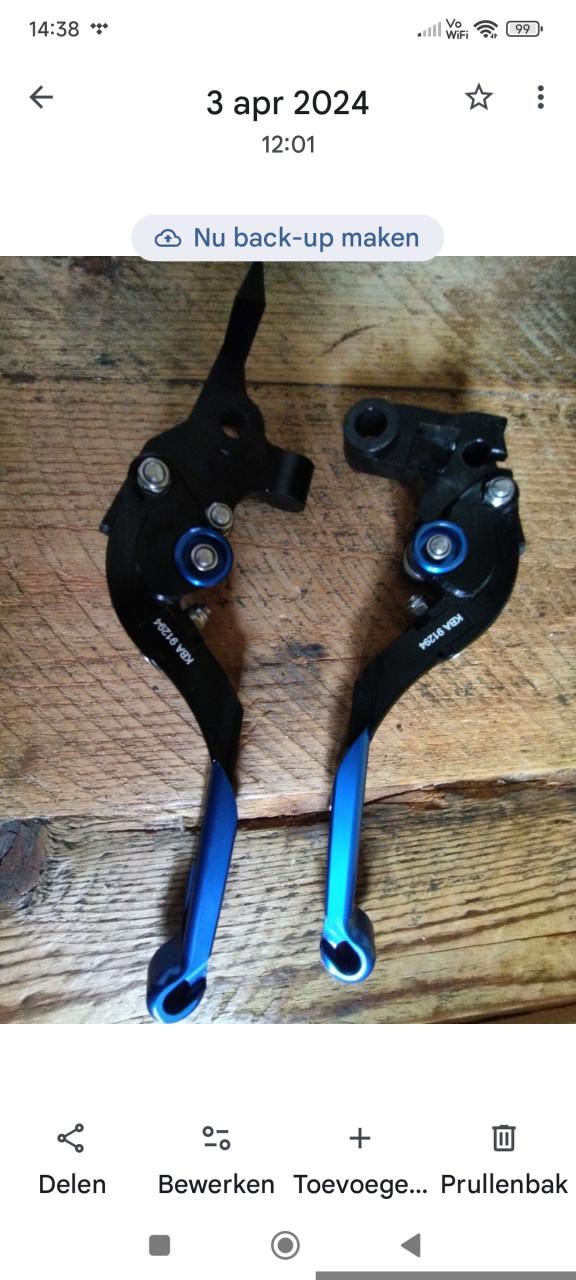 Puig rem en koppelingshendel