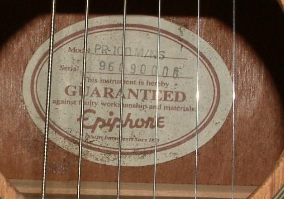 Epiphone western  incl koffer  1997  goede klank