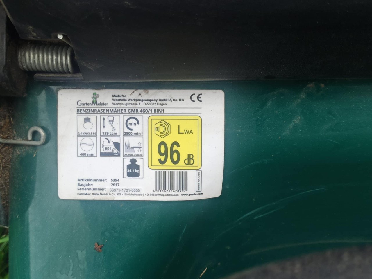 GartenMeister benzine grasmaaier GMR460/1