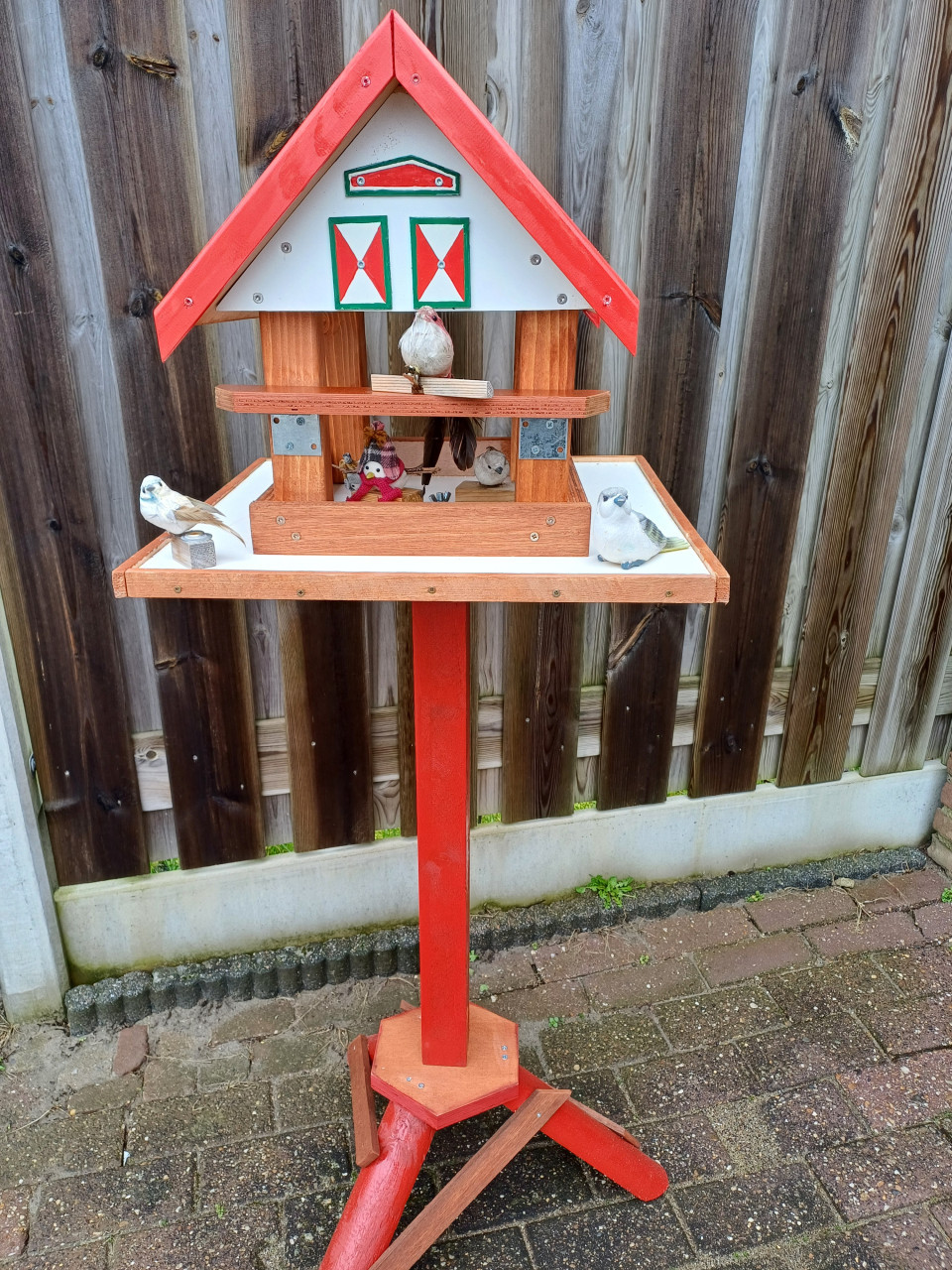 Vogelhuisjes , Nestkastjes , Voederplateaux  zie Foto's v.a 15,-
