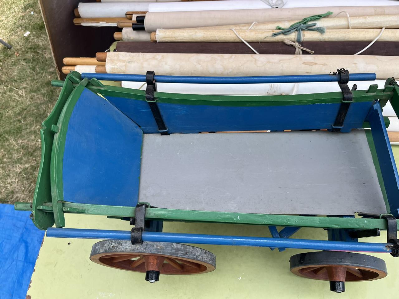 Houten Boerenwagen miniatuurmodel