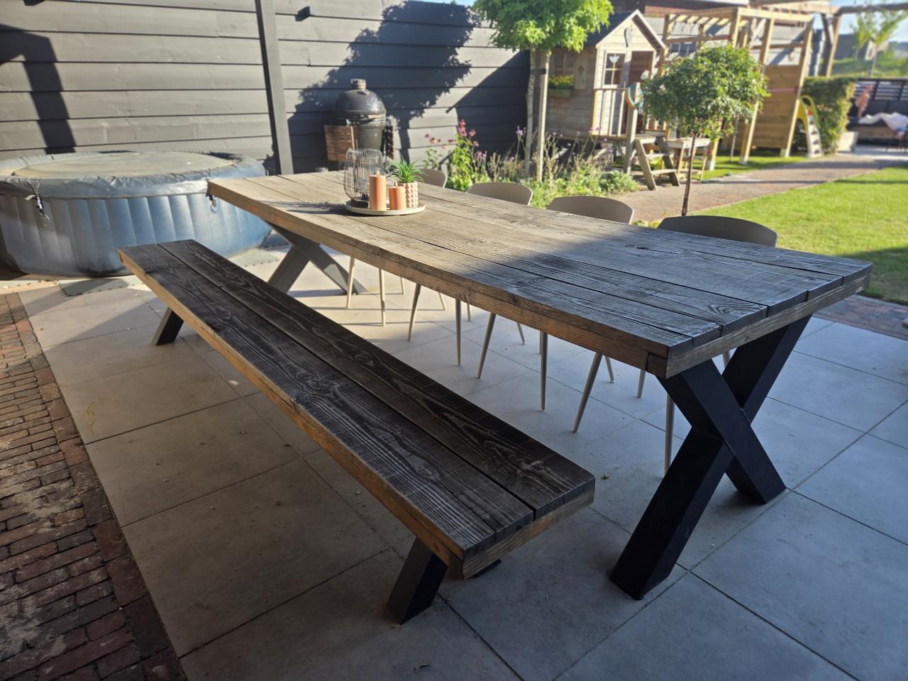 Douglas tuintafel 3m met bankje