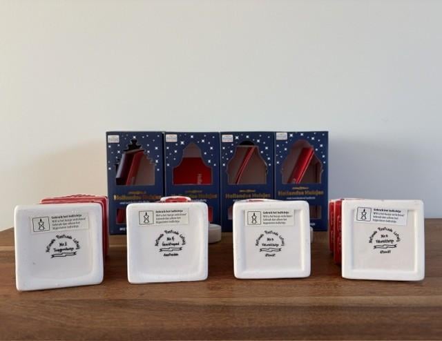 Nieuw | 4 Hollandse Huisjes met Twinkelend Ledlicht