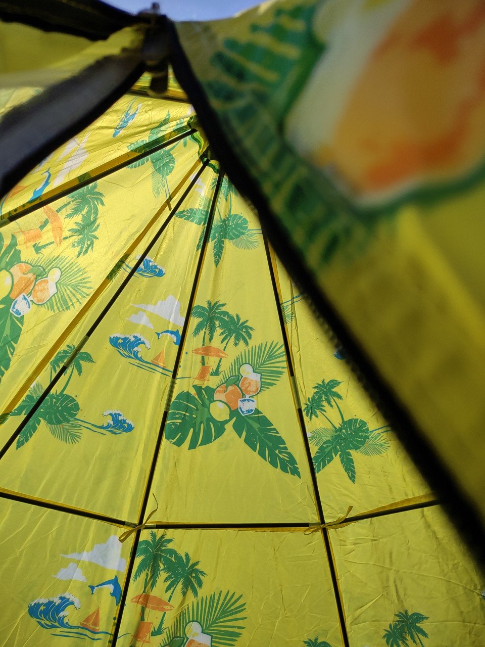 Prachtige geel groene Lipton afterparty tipi tent, 2 pers. Kampeertent ZGAN