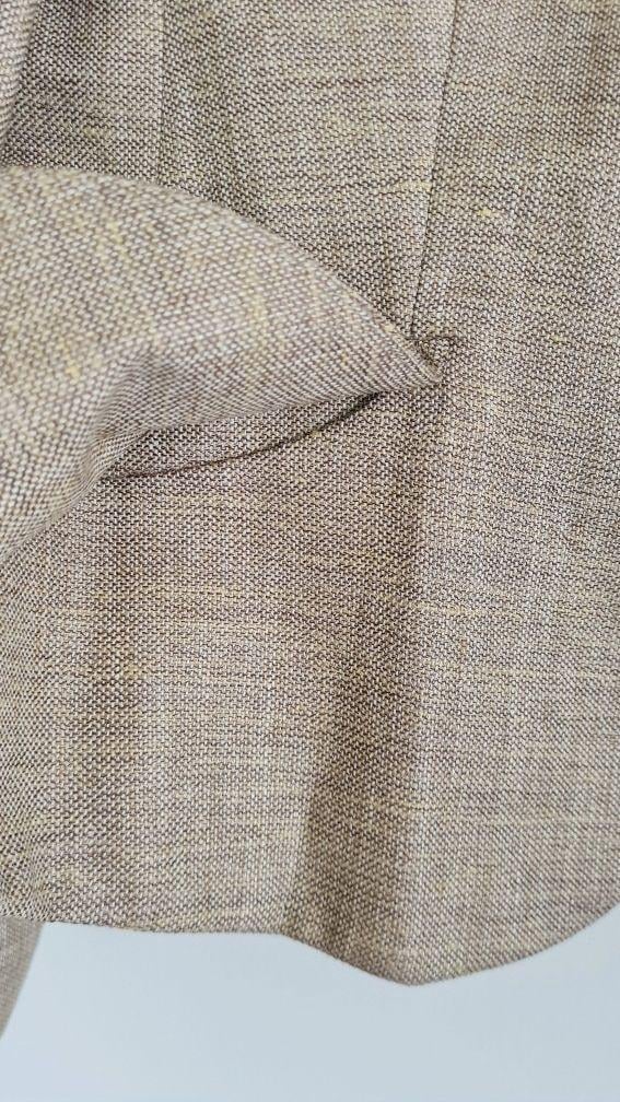 RENA LANGE: Nieuw licht camel tweed blazer maat 42 € 1.420,–