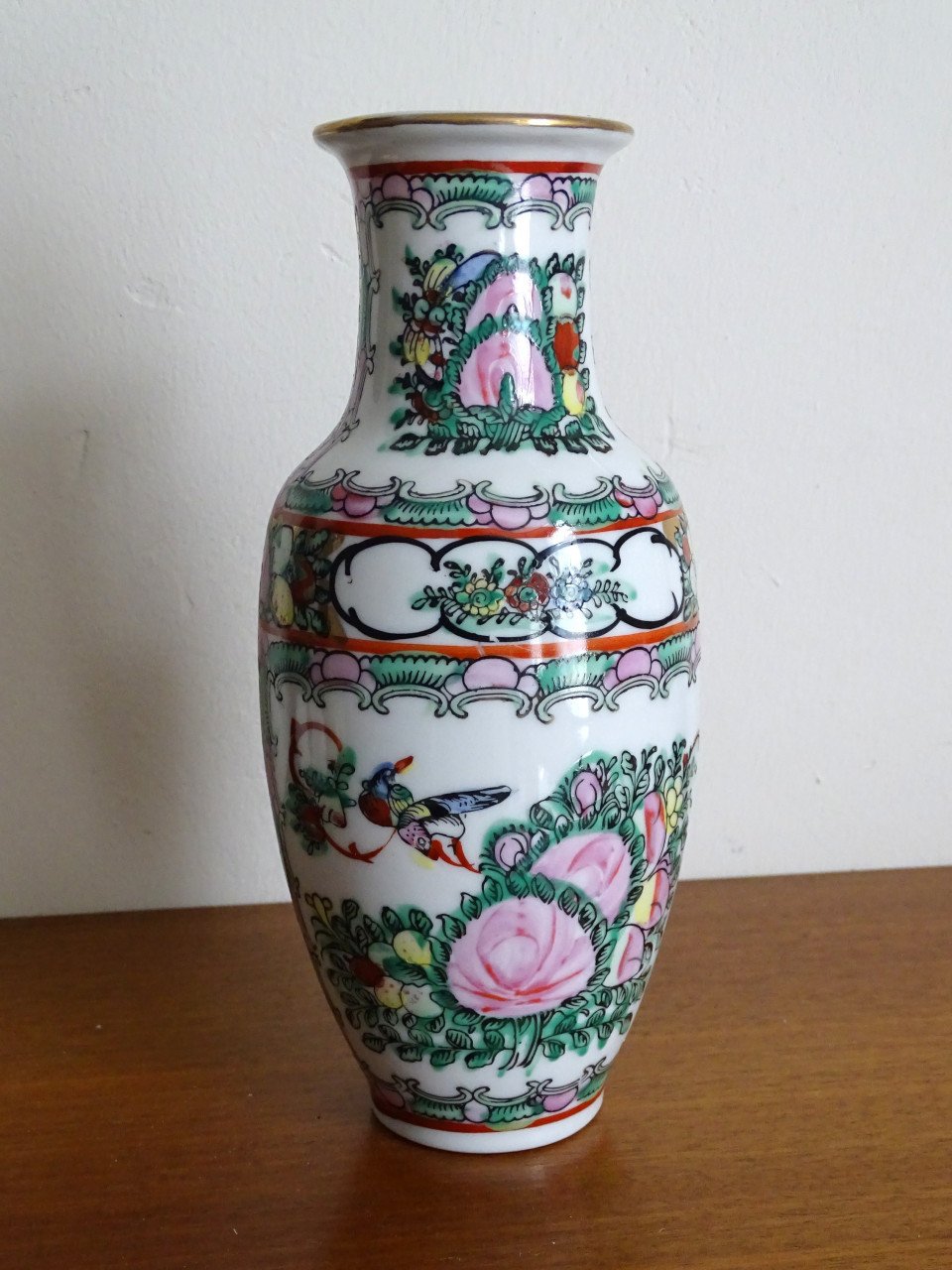 Vaasje China Famille Rose Porselein Chinees Vlinders