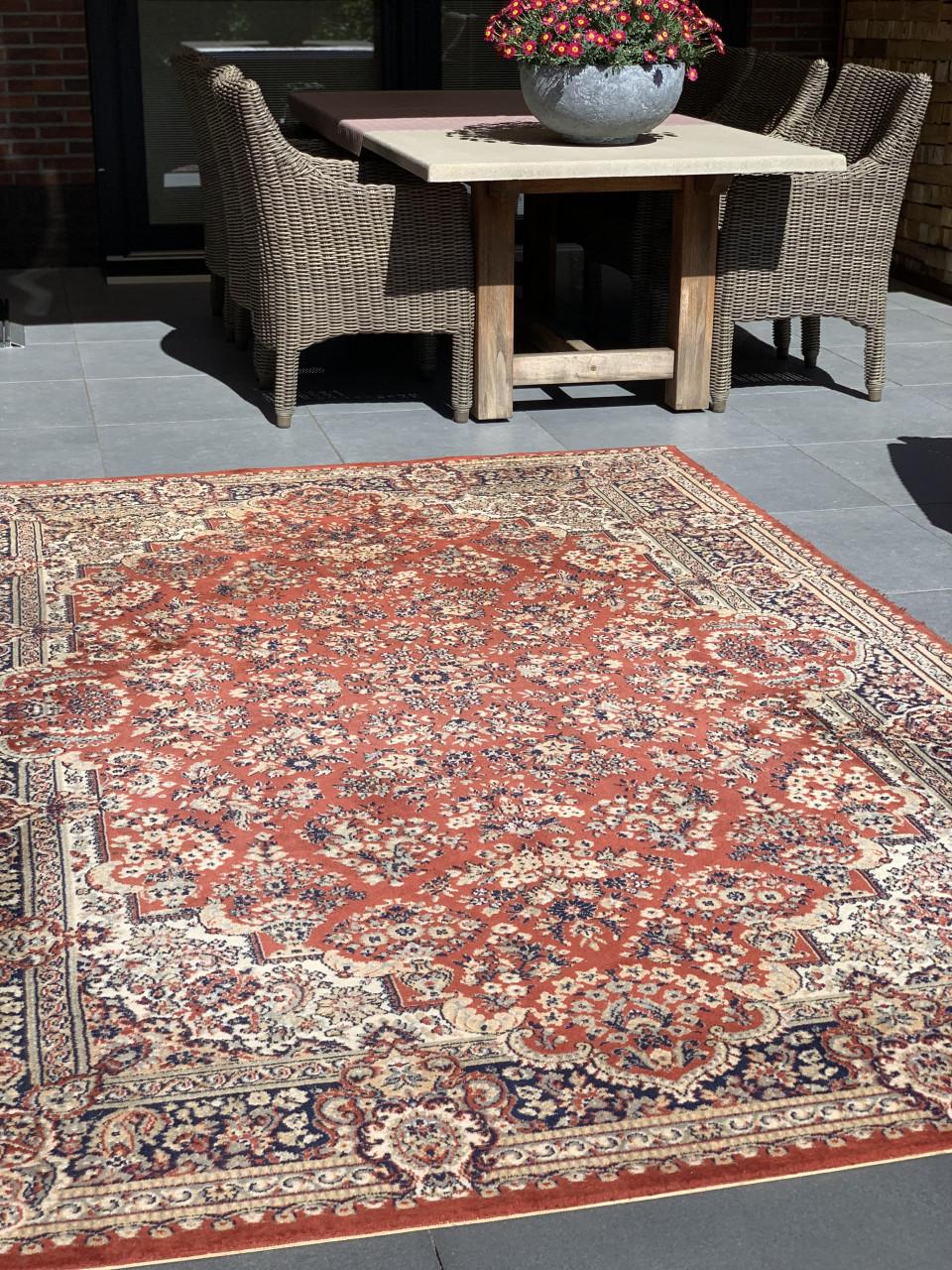 ✨Super Leuk Sfeervol Vintage Vloerkleed Zuiver Scheerwol ✨