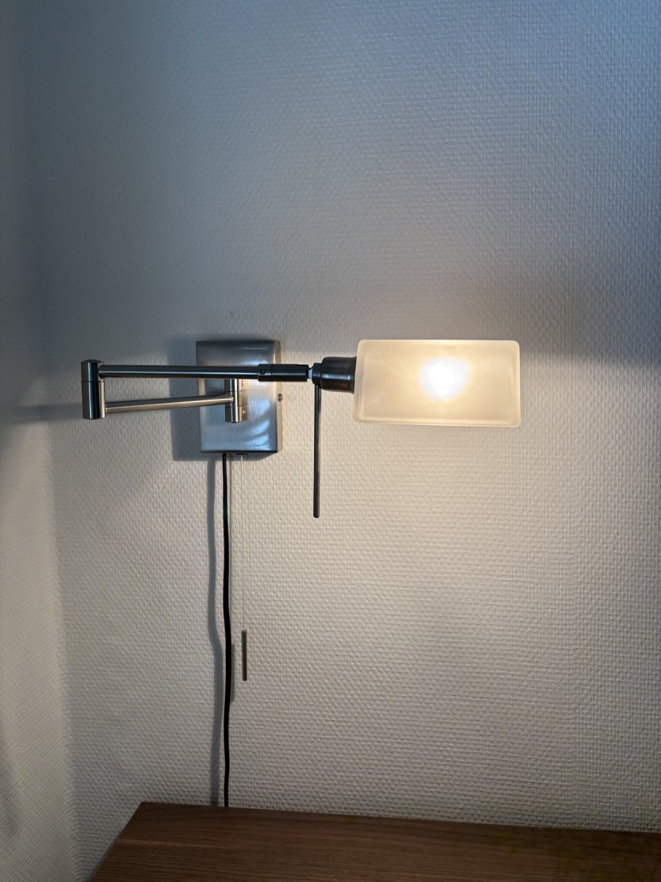 Bureaulamp staal met glas  (2 stuks)