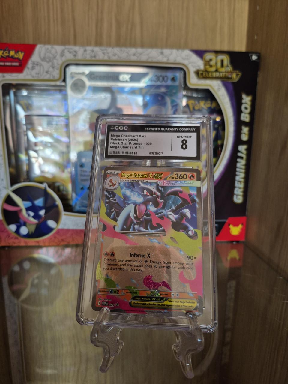 Pokemon Charizard X - CGC8