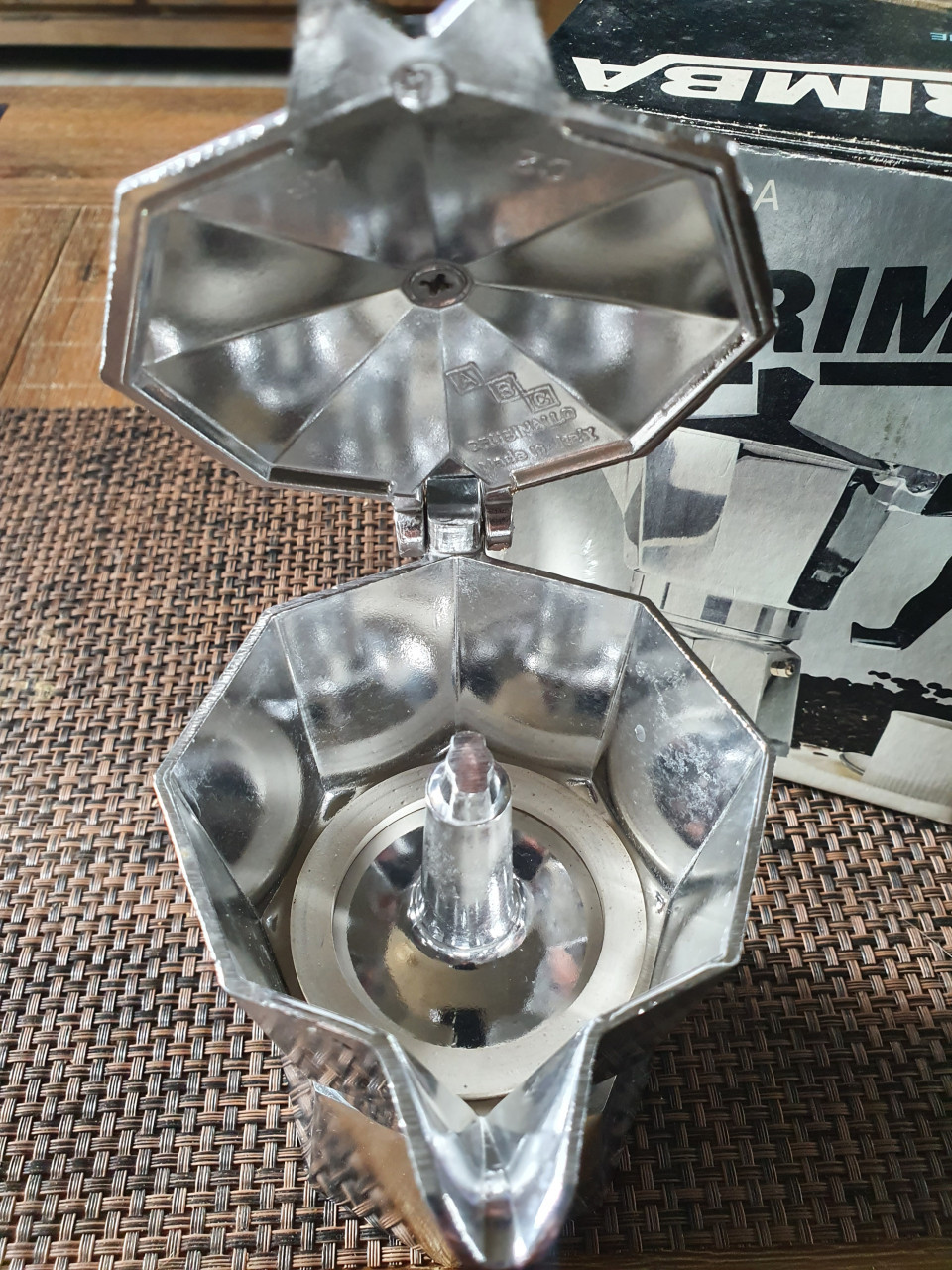 Nieuwe espresso percolator (marimba made in italy)in doos...