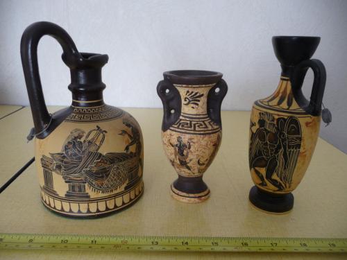Griekse vaasjes 4 stuks