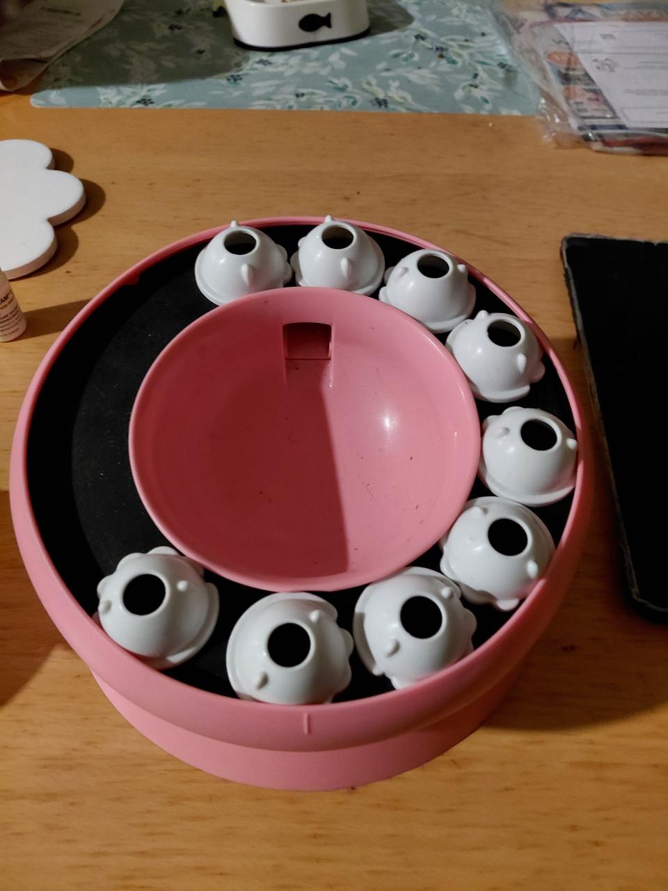 Speelgoed voor de kitten.