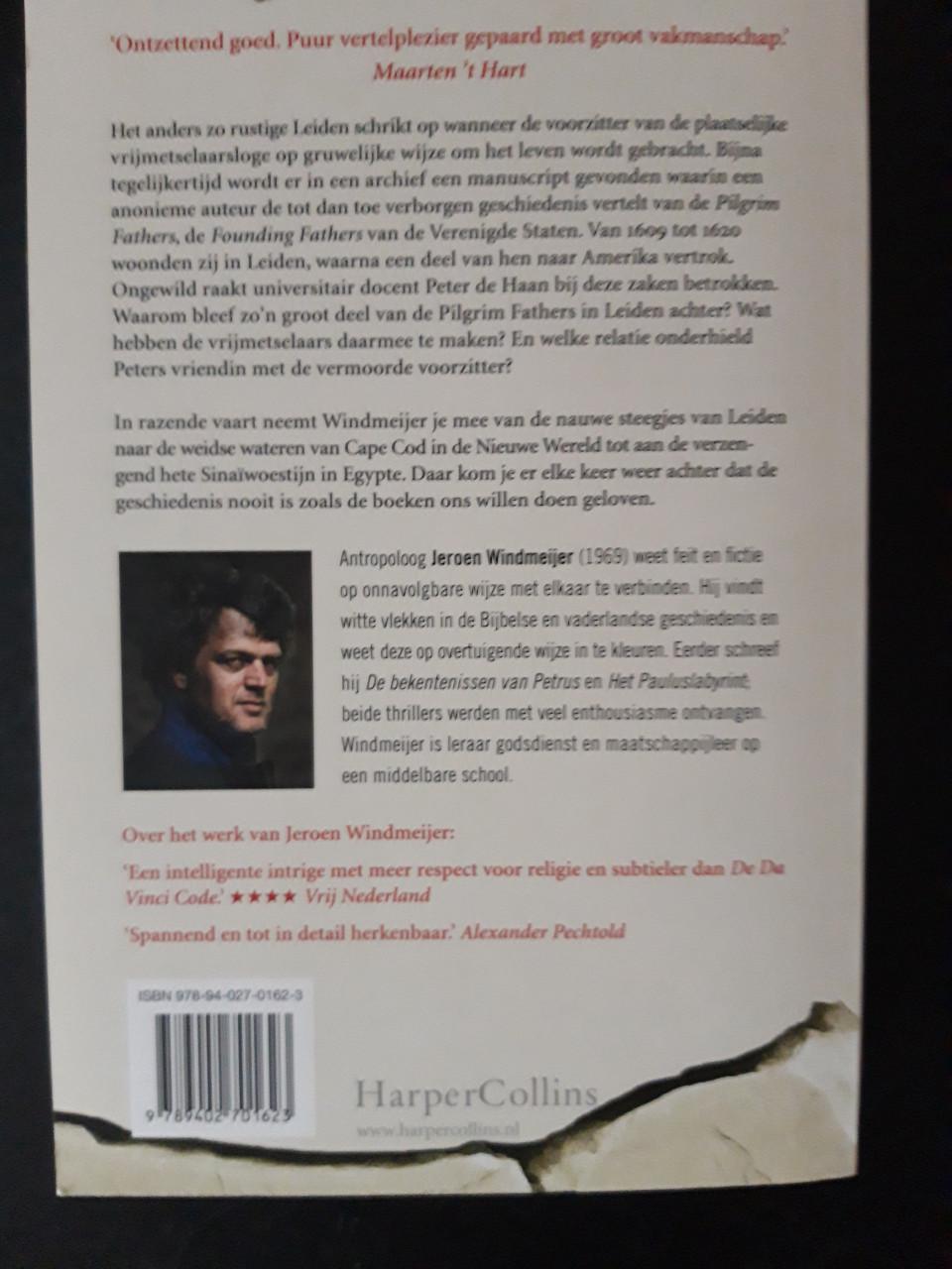 Het Pilgrim Fathers Complot Jeroen Windmeijer