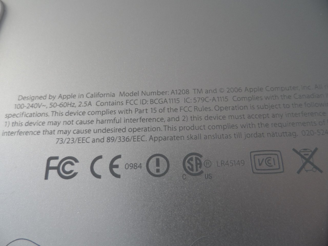 Imac 2006 Model 1208 I.Z.G.S.