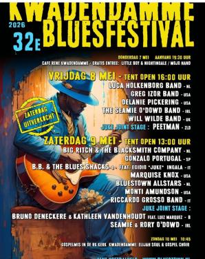 Blues Kwadendamme Weekendkaart
