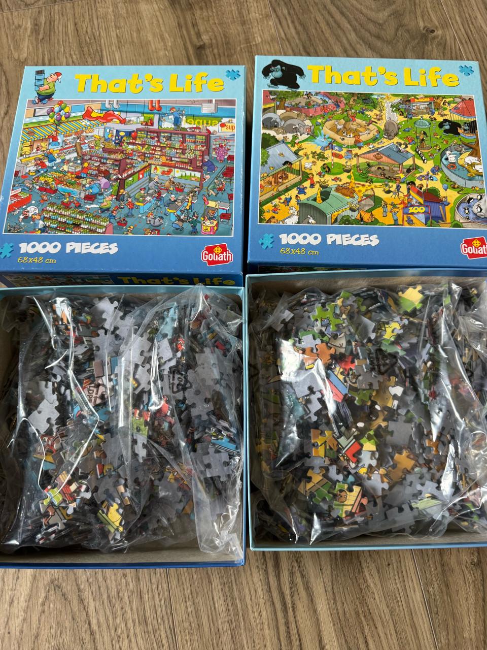Thats life puzzel 2x Nieuw!