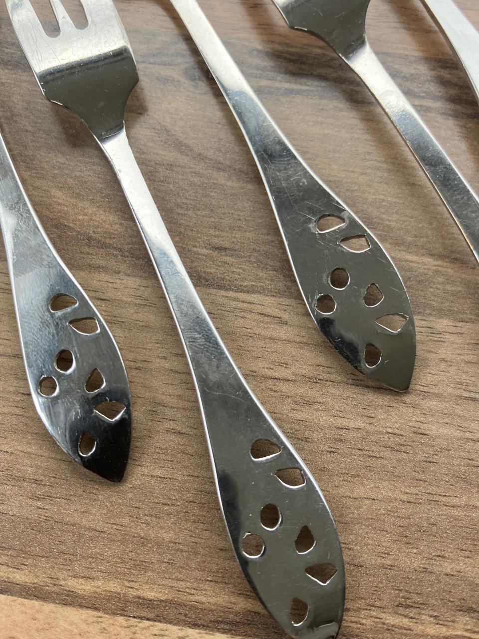 Gebaksvorkjes / vleesvorkjes 6st – ajour model jaren ‘50