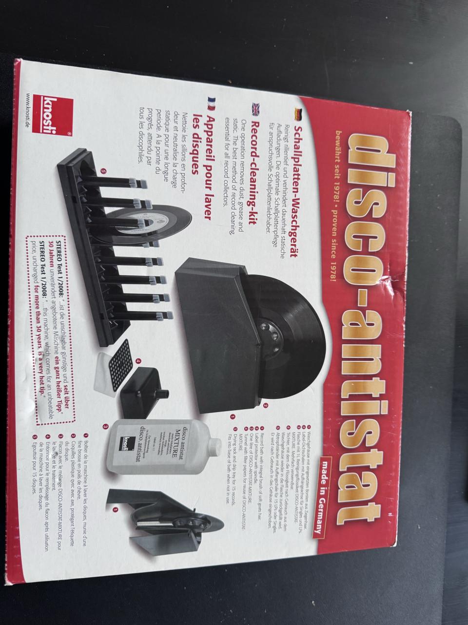 Disco antistat Platen/Vinyl Wasmachine    voor je platenspeler